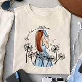 Grow like a wildflower sublimation design