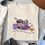 I'm a good witch most of the time sublimation design, png for sublimation, Witch PNG, Halloween characters PNG