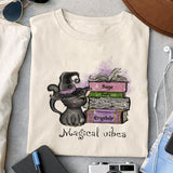Magical vibes sublimation design, png for sublimation, Witch PNG, Halloween characters PNG