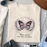 Magic happens only when you believe sublimation design, png for sublimation, Witch PNG, Halloween characters PNG