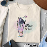 Moon vibes sublimation design, png for sublimation, Witch PNG, Halloween characters PNG