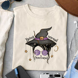Being normal is overrated sublimation design, png for sublimation, Witch PNG, Halloween characters PNG