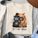 Let's Get Wicked sublimation design, png for sublimation, Witch PNG, Halloween characters PNG