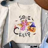 So I creep sublimation design, png for sublimation, Retro Halloween design, Halloween styles