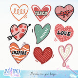 Teach Love Inspire sublimation design