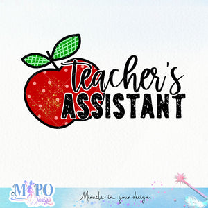 Teacher's assistant sublimation design, png for sublimation, Retro teacher PNG, Teacher life PNG
