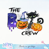 The Boo crew sublimation design, png for sublimation, Halloween characters sublimation, Jack o' Lanterns design