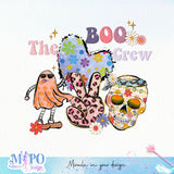 The Boo crew sublimation design, png for sublimation, halloween png, Holiday vibes sublimation