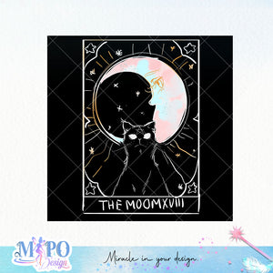 The Moon XVIII sublimation design, png for sublimation, Retro design, Inspiration quotes png