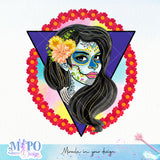 The day of the dead sublimationn design, png for sublimation, Day of the dead vibes png, halloween events png