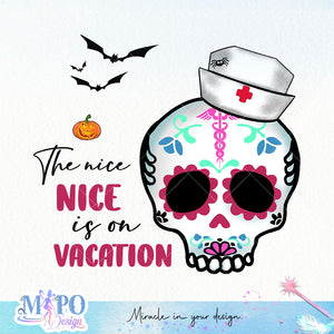 The nice nurse is on vacation sublimation