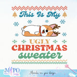 This Is My Ugly Christmas Sweater design, png for sublimation, Christmas PNG,  Christmas SVG