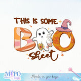 This is the boo sheet sublimation design, png for sublimation, Boo halloween design, Halloween styles, Retro halloween design