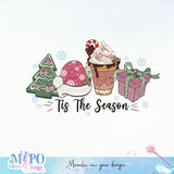 Tis The Season sublimation design, png for sublimation, Christmas PNG, Retro pink christmas PNG