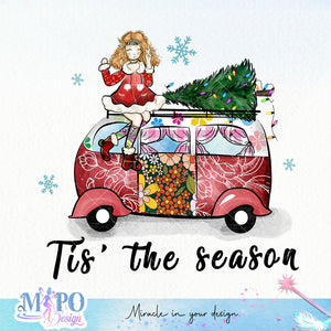 Tis' the season sublimation design, png for sublimation, Christmas PNG, Christmas vibes PNG