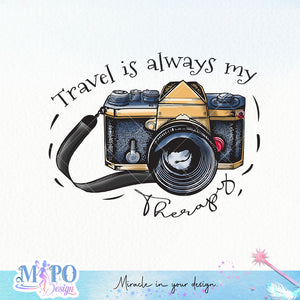 Travel is my therapy Sublimation 