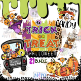 Trick or Treat Halloween png bundle,Spooky png bundle, png for sublimation, Halloween png Bundle