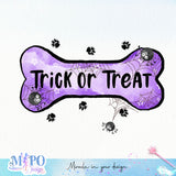 Trick or treat sublimation design, png for sublimation, Halloween Dog vibes png, halloween animals png