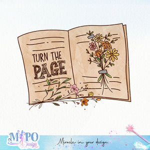 Turn the page sublimation
