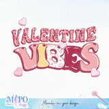 Valentine vibes sublimation design, png for sublimation, Valentine PNG, Retro valentine PNG