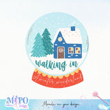 Walking in a winter wonderland sublimation design, png for sublimation, Winter PNG, Seasons vibes PNG