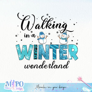 Walking in a winter wonderland sublimation design, png for sublimation, Christmas PNG, Christmas vibes PNG
