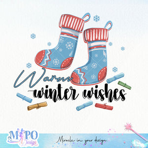 Warm winter wishes sublimation