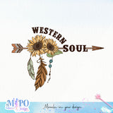 Western Soul sublimation design, png for sublimation, Western Bundle design, Western PNG