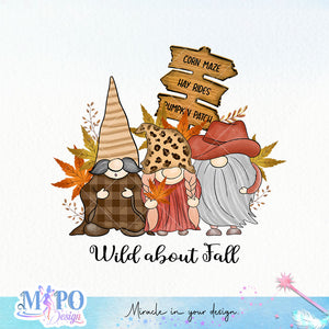 Wild about Fall sublimation design, png for sublimation, Autumn PNG, Positive vibe PNG, Autumn vibe PNG