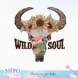Wild Soul sublimation design, png for sublimation, Western Bundle design, Western PNG