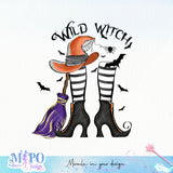 Wild witch sublimation design, png for sublimation, Witch PNG, Halloween characters PNG