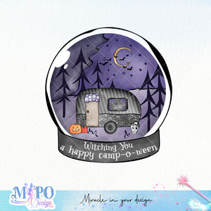 Witching you a happy camp-o-ween sublimation design, png for sublimation, Retro Halloween design, Halloween styles