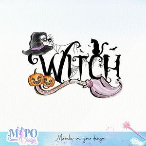 Witch sublimation design, png for sublimation, Witch PNG, Halloween characters PNG