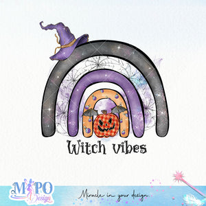 Witch vibe sublimation design, png for sublimation, Witch PNG, Halloween characters PNG