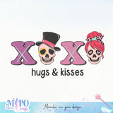 XOXO sublimation design, png for sublimation, Valentine PNG, Funny Valentine Skeleton PNG