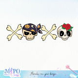 XO XO sublimation design, png for sublimation, Halloween characters sublimation, Skeleton design