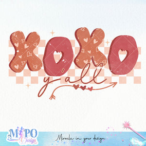 XOXO y'all SVG design