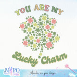 You are my lucky charm sublimation design, png for sublimation, Patrick's day PNG, Holiday PNG, Ireland's Independence day PNG