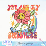 You are my sunshine sublimation design, png for sublimation, Hobby vibes png, animals and pets png