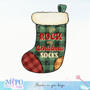 You rock my christmas socks sublimation design, png for sublimation, Christmas Quotes PNG, Christmas vibes PNG