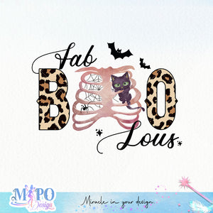 FabBOOlous sublimation design, png for sublimation, Halloween characters, Witch cat, Spooky design