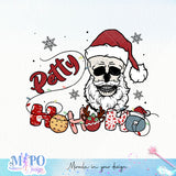 ho ho ho sublimation design, png for sublimation, Christmas PNG, Christmas Skeleton PNG