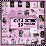 Gothic Lover png bundle, The Lovers png bundle, The Lovers tarot card design, Skeleton lovers png , Tarot card sublimation