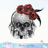 skull sublimation design, png for sublimation, Halloween characters sublimation, Vampire design