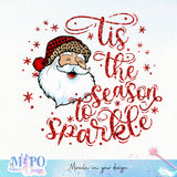 tis the season to sparkle sublimation design, png for sublimation, Christmas PNG, Christmas vibes PNG