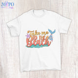 Take me to the beach sublimation design, png for sublimation, Summer png, Beach vibes PNG