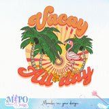 Vacay all day sublimation design, png for sublimation, Summer png, Beach vibes PNG